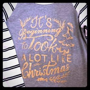 Long sleeve Christmas tee, boutique